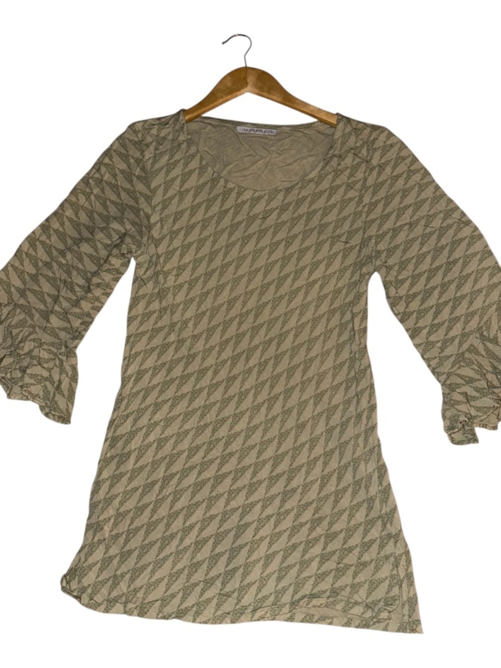 Manaola Hawaii Ruffle Sleeve Tunic Top S